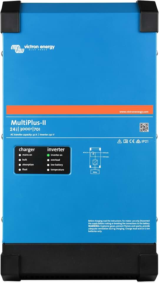 Victron Energy MultiPlus-II Inverter/Charger 120VAC 3000VA 24V 70A