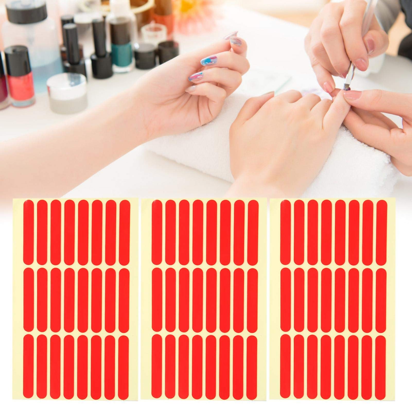 3pcs Nail Art Double-Sided Tape Nail Tip Display Double-Sided Adhesive Manicure Tool Fake Nails Display Stand for Nail Salon