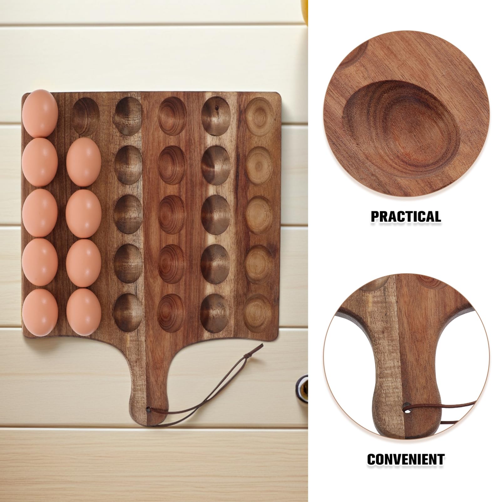 PRETYZOOM Bandeja De Madera para Platos Rellenos Soporte De Doble Cara Bandeja Cuadrada para Servir Platos Pequeños Expositor De Mostrador para Eventos En Casa.