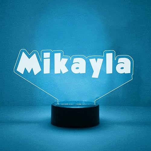 Miniatura 10 de Luz de nombre personalizada lámpara de noche LED para niños y adolescentes control remoto 7 cambios de color cueva de hombre decoración de sala de