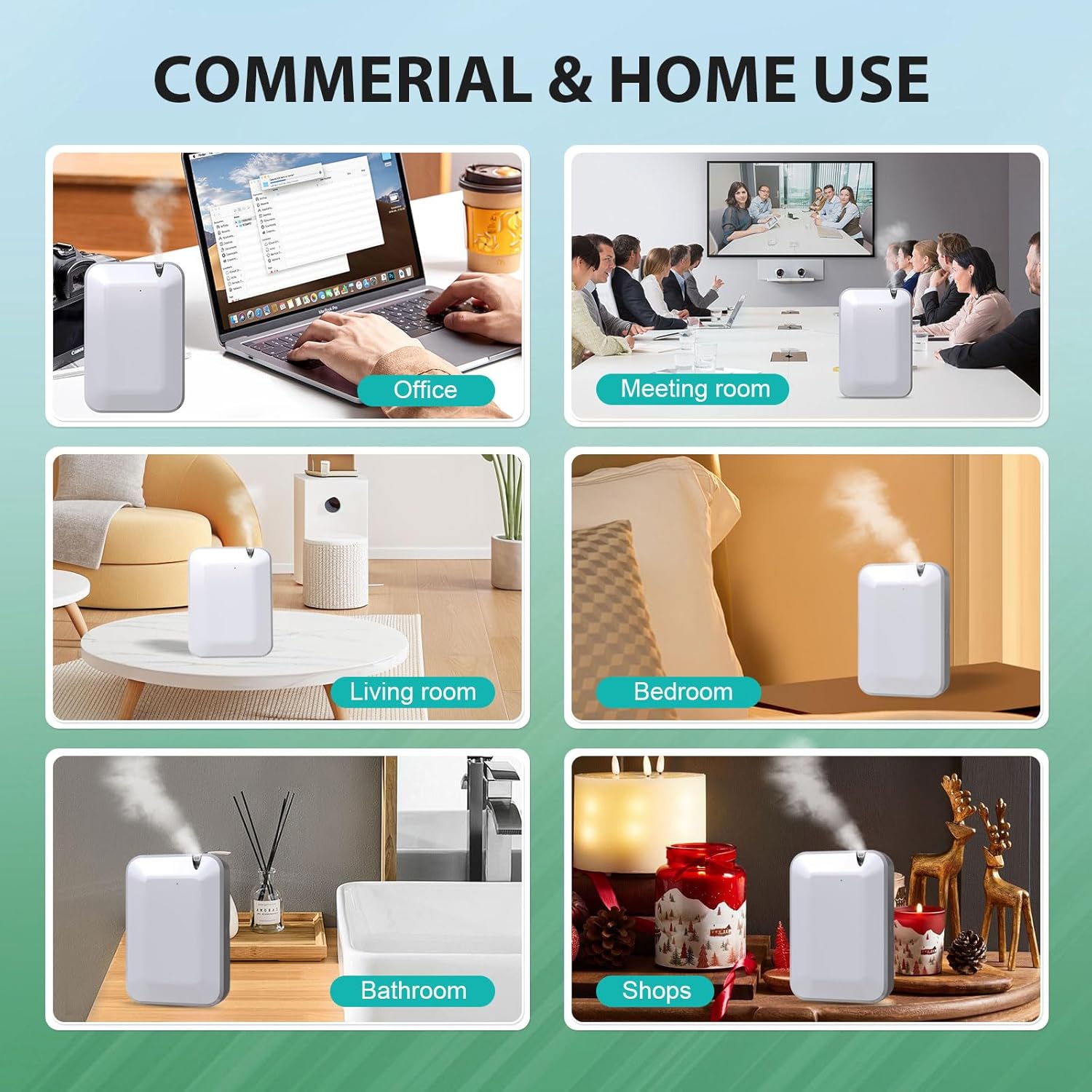 Smart Scent Air Machine for Home, 500ML/2500 Sq. Ft HVAC Professional Waterless Essential Oil Diffuser with Cold Air Technology, Bluetooth Fragrance Diffuser for Large Room, Hotel, Office, Spa - Image 5