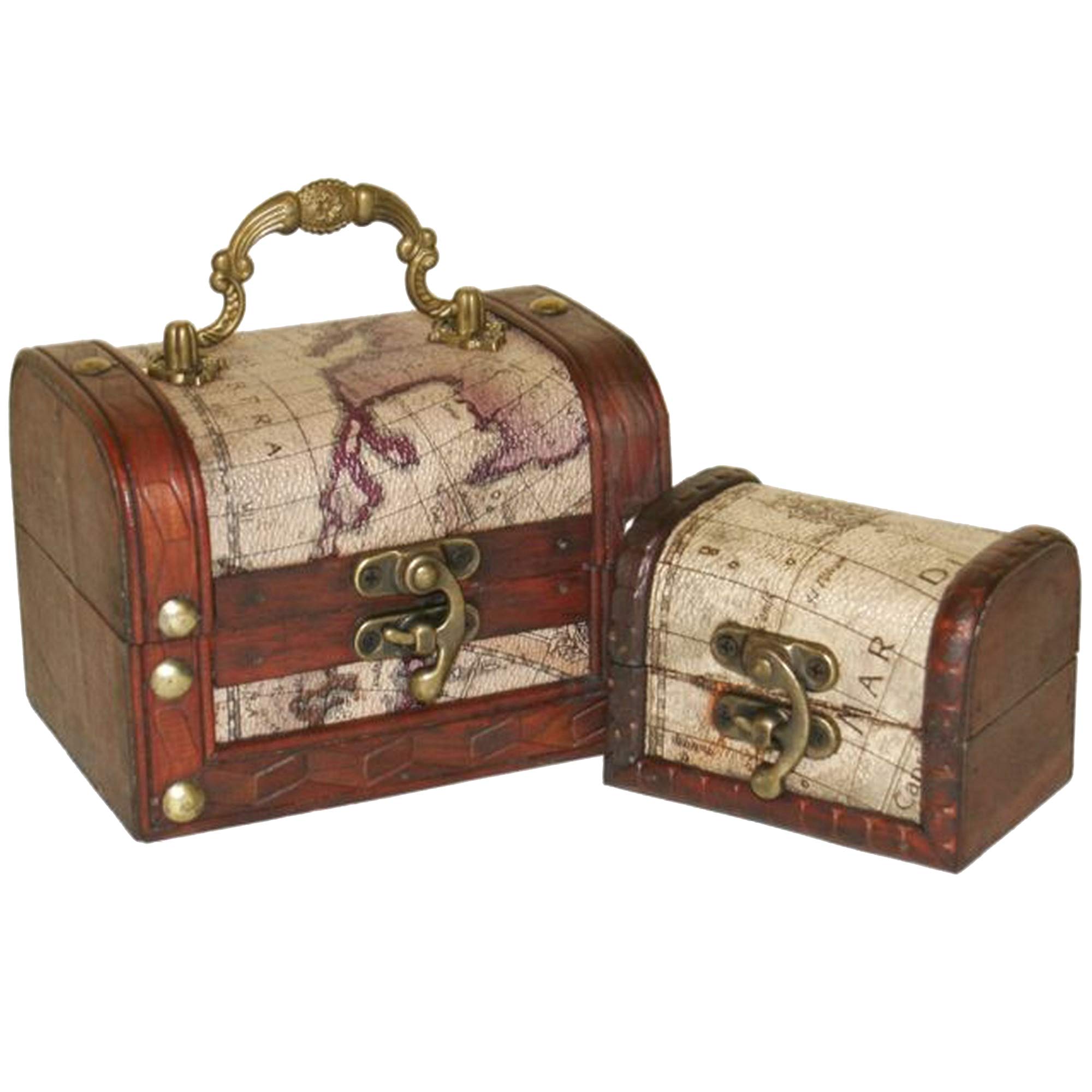 Something Different Wholesale Map Chests, Set of Two
