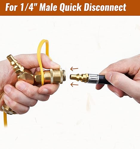 Miniatura 5 de Adaptador divisor en Y de conexión rápida de propano RV de 1/4 pulgadas para RV, remolque, cámper y más, adaptador de gas LP de 2 vías Kit de