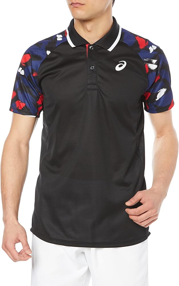 Amazon | [アシックス] テニスウェア ドライグラフィックポロシャツ