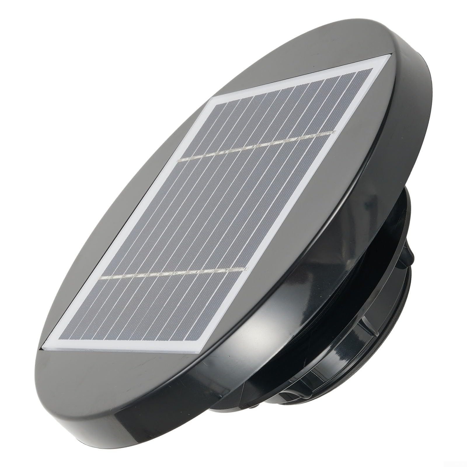 Solar Dachventilator 200mm Solarbetrieben Leise Abluftfan für Gewächshaus Schuppen Wohnmobil Boot für Caravan Wand-oder Dachmontage Automatische Warmluftabsaugung