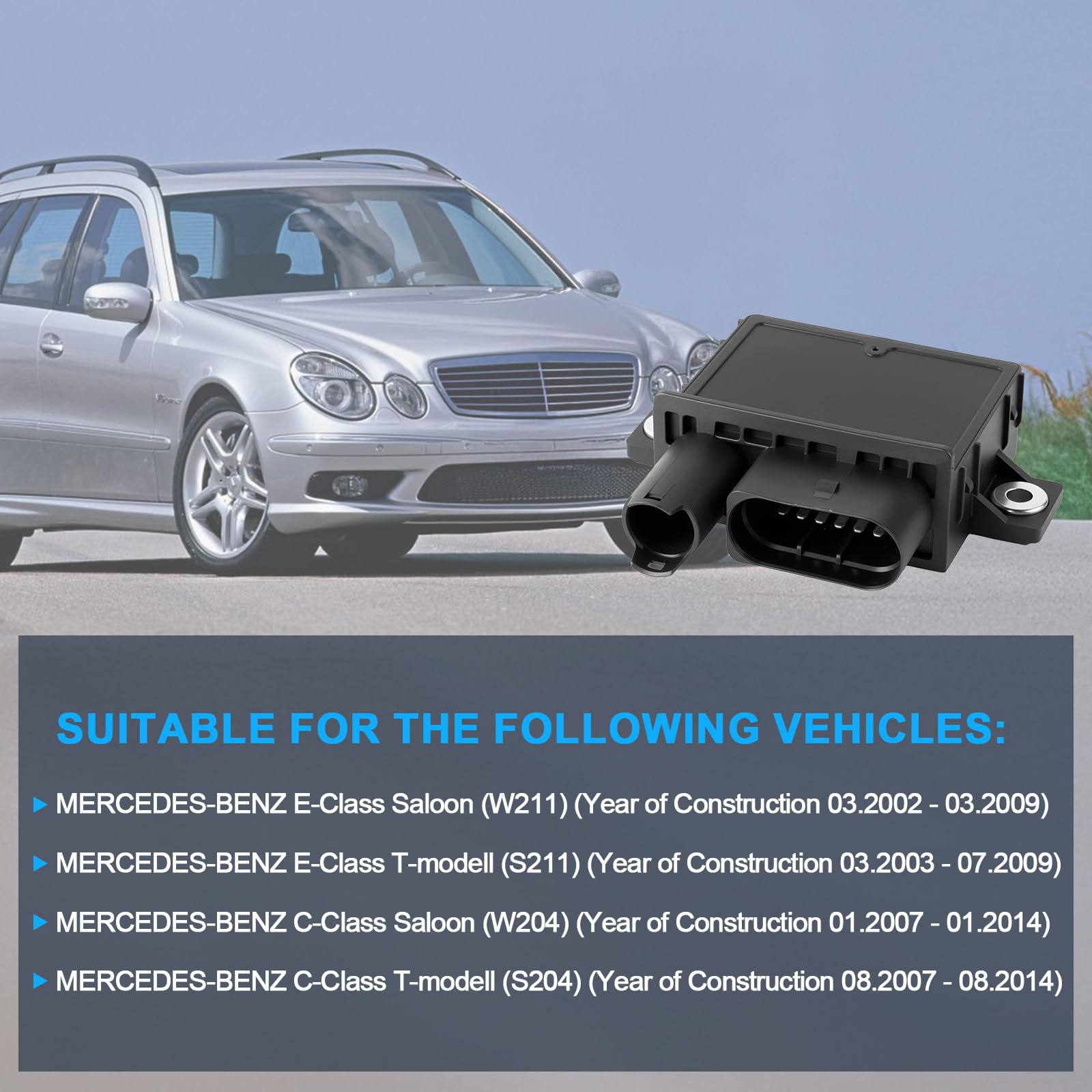 Bisenya Glühkerzensteuergerät kompatibel mit W211 W204 Diverse Modelle 6461532579 E2110022365A0 0522120202