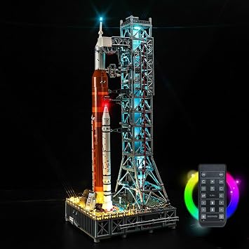 LocoLee LED Light Kit Compatible with Lego NASA Artemis Space Launch System 10341 No Models Only Light Creative Lighting Set Accessories Compatible with Lego 10341 Set RC Version Light Kit