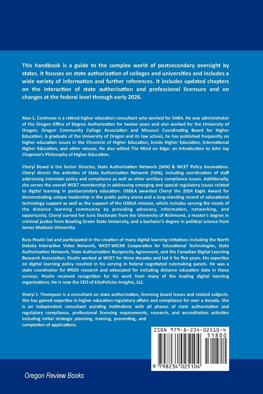 State Authorization of Colleges and Universities