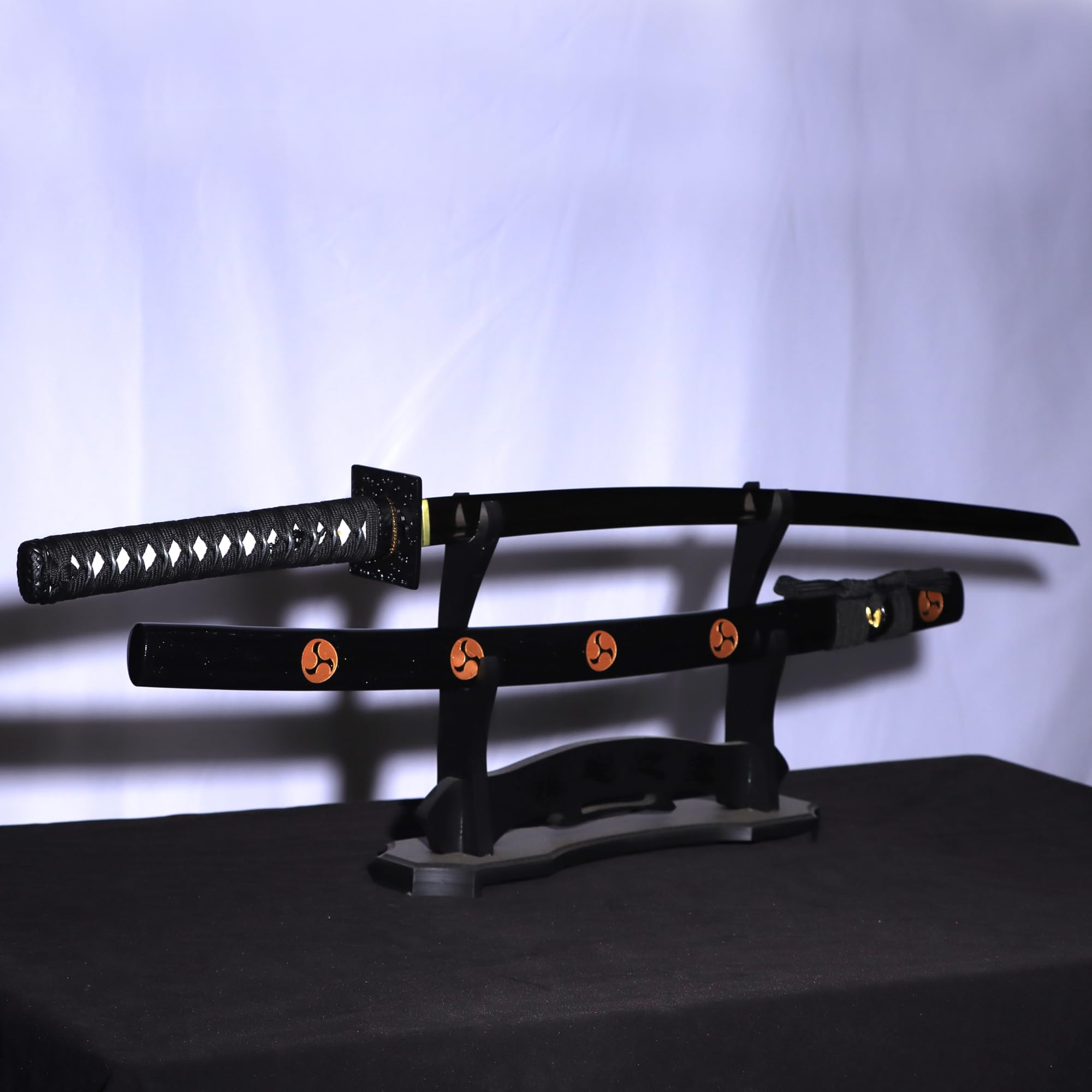 Pnber Full Tang Katana Samurai Sword Real Hand Forged Carbon Steel Blade Suitable for Swordsmanship Training