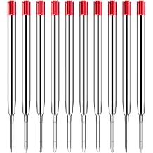 Set of 10 Large Capacity Refills for Ballpoint Pen Refills Metal