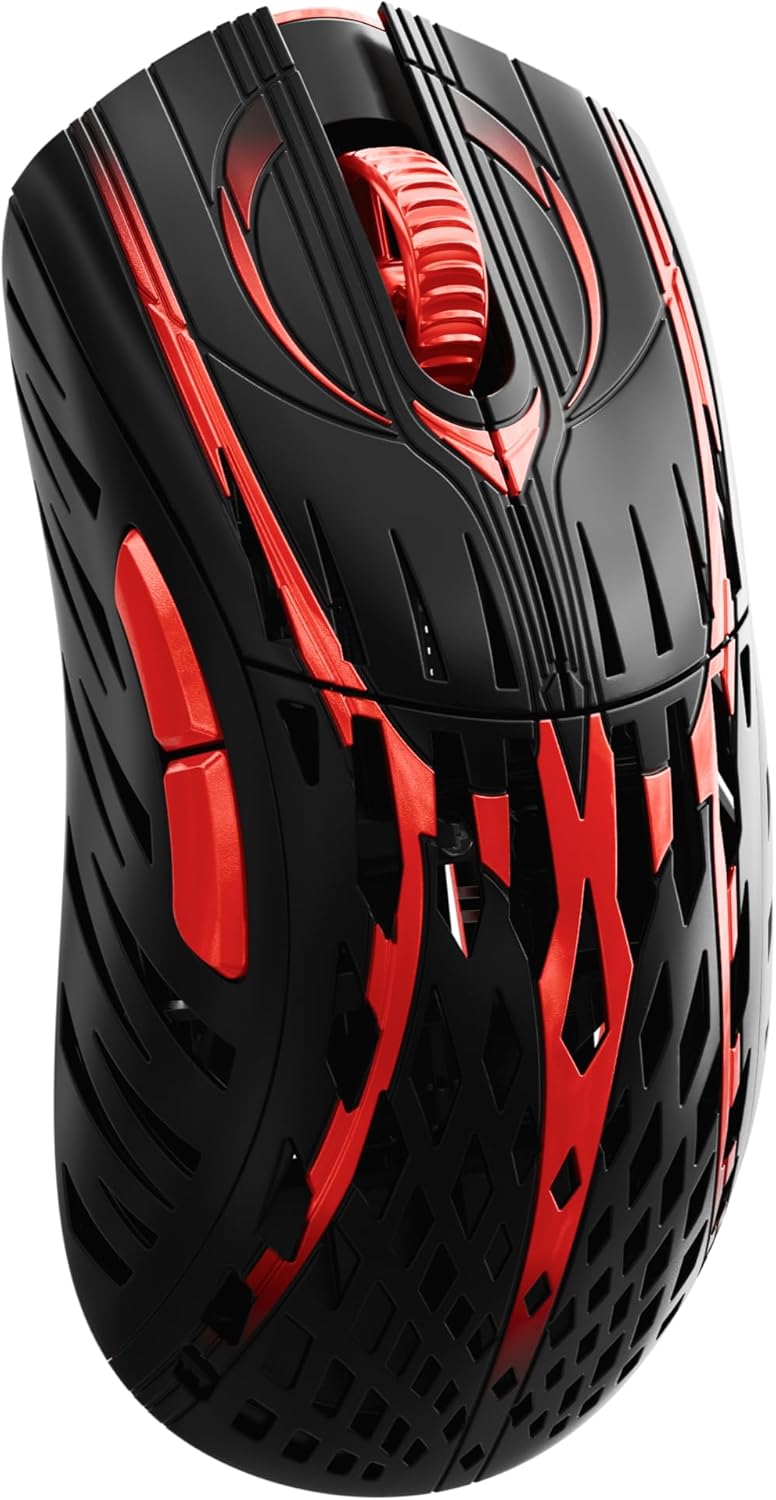 PWNAGE Stormbreaker v3 Wireless Magnesium Gaming Mouse 8kHz - 50grams Ultralight Esports Pro Gamer Flawless Professional PAW3950 Xero Optical Sensor 36,000 DPI - 100% PTFE Skates Ergo -Bloodline