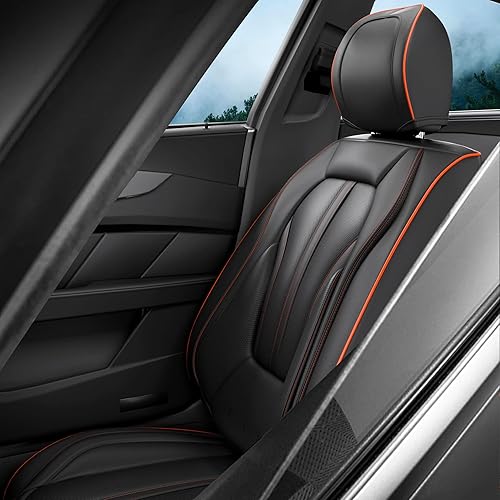 Miniatura 5 de 5 fundas H7 para asientos delanteros y traseros de automóvil, accesorios interiores de automóviles con piel de napa a prueba de agua para