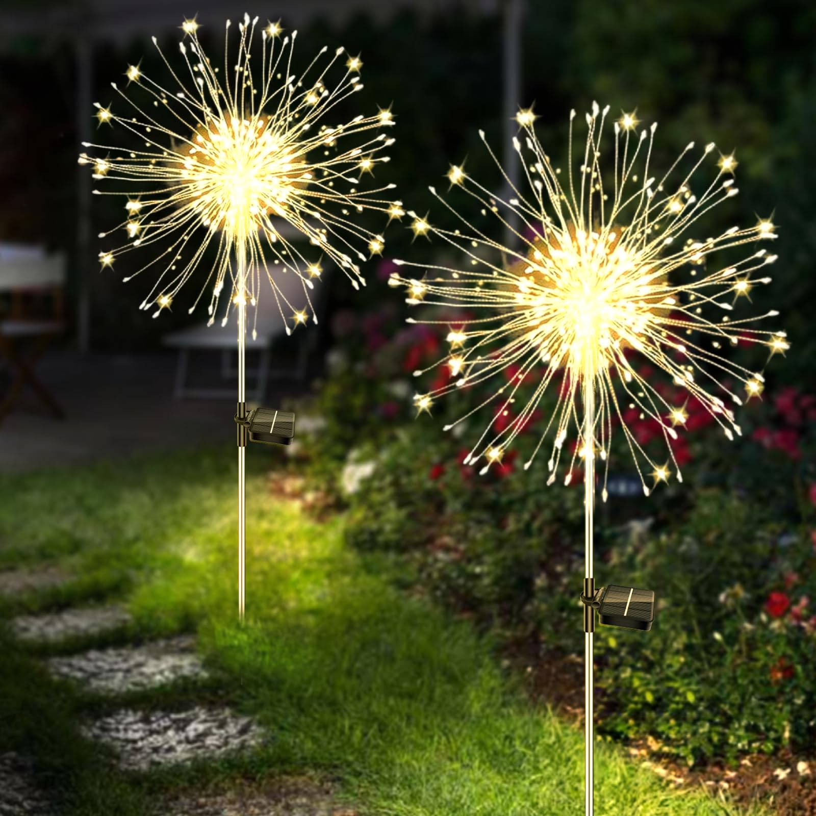 Lanterne Solari Da Esterno 2 Pezzi - Effetto Fiamma, Impermeabili IP65, Con Corda - Foto 9