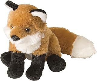 Wild Republic Red Fox Plush Soft Toy, Cuddlekins Cuddly Toys, gifts for Kids 20cm