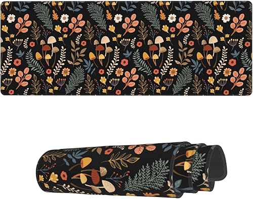AoHanan Alfombrilla de mouse grande para diferentes flores y plantas, alfombrilla de mouse para teclado extendido, alfombrilla de escritorio con