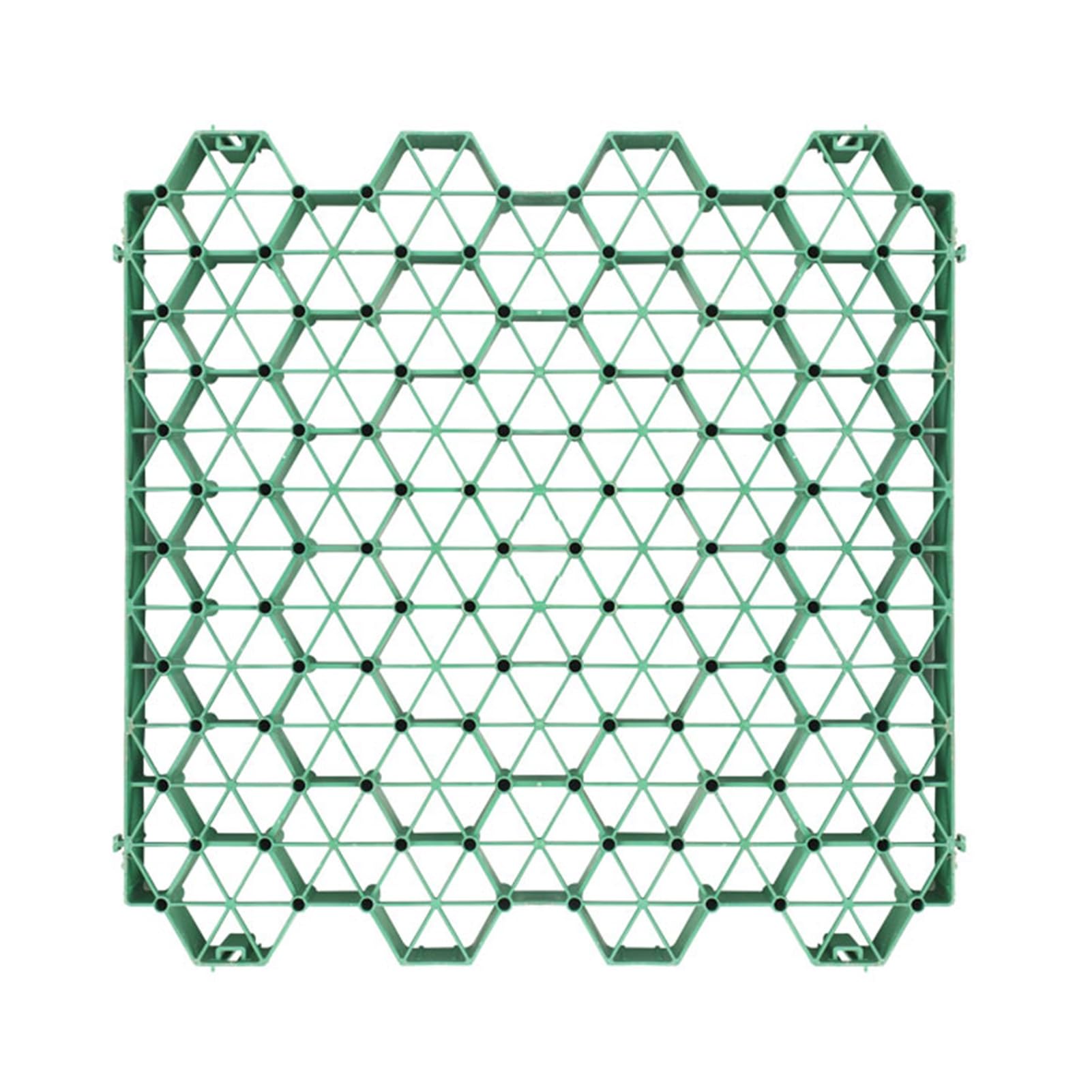 Generisch Rasengitterstein, Einfahrtgitter, wasserdurchlässige Pflastersteine zur Bodenstabilisierung, 4 Gittersteine = 1 m² (Grün) (7 cm - 4er-Set)