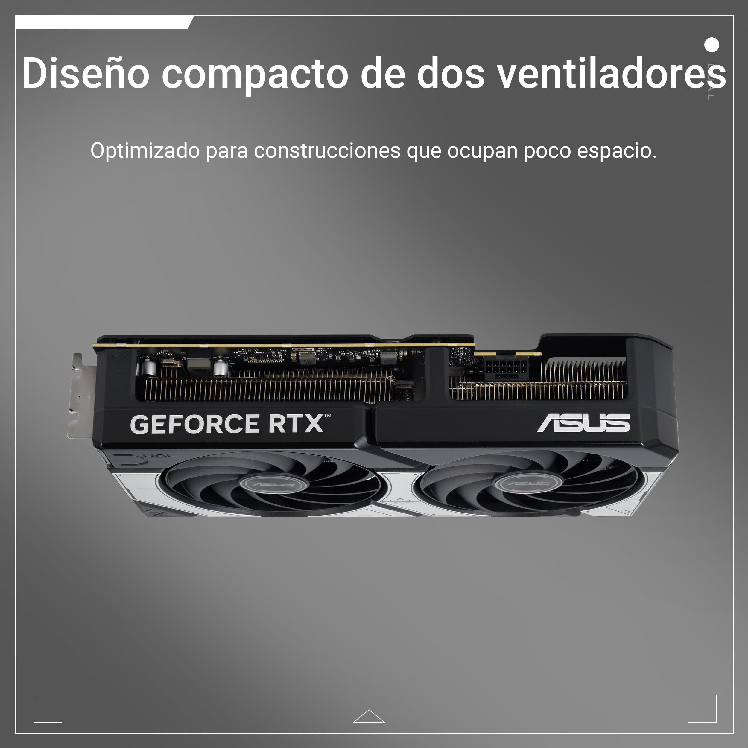 ASUS Dual GeForce RTX 5070 12 GB GDDR7 OC Edition - Tarjeta gráfica (PCIe 5.0, DLSS 4, HDMI 2.1b, DisplayPort 2.1b, diseño Compacto con Doble Ventilador, Ventilador Axial-Tech, tecnología 0dB)