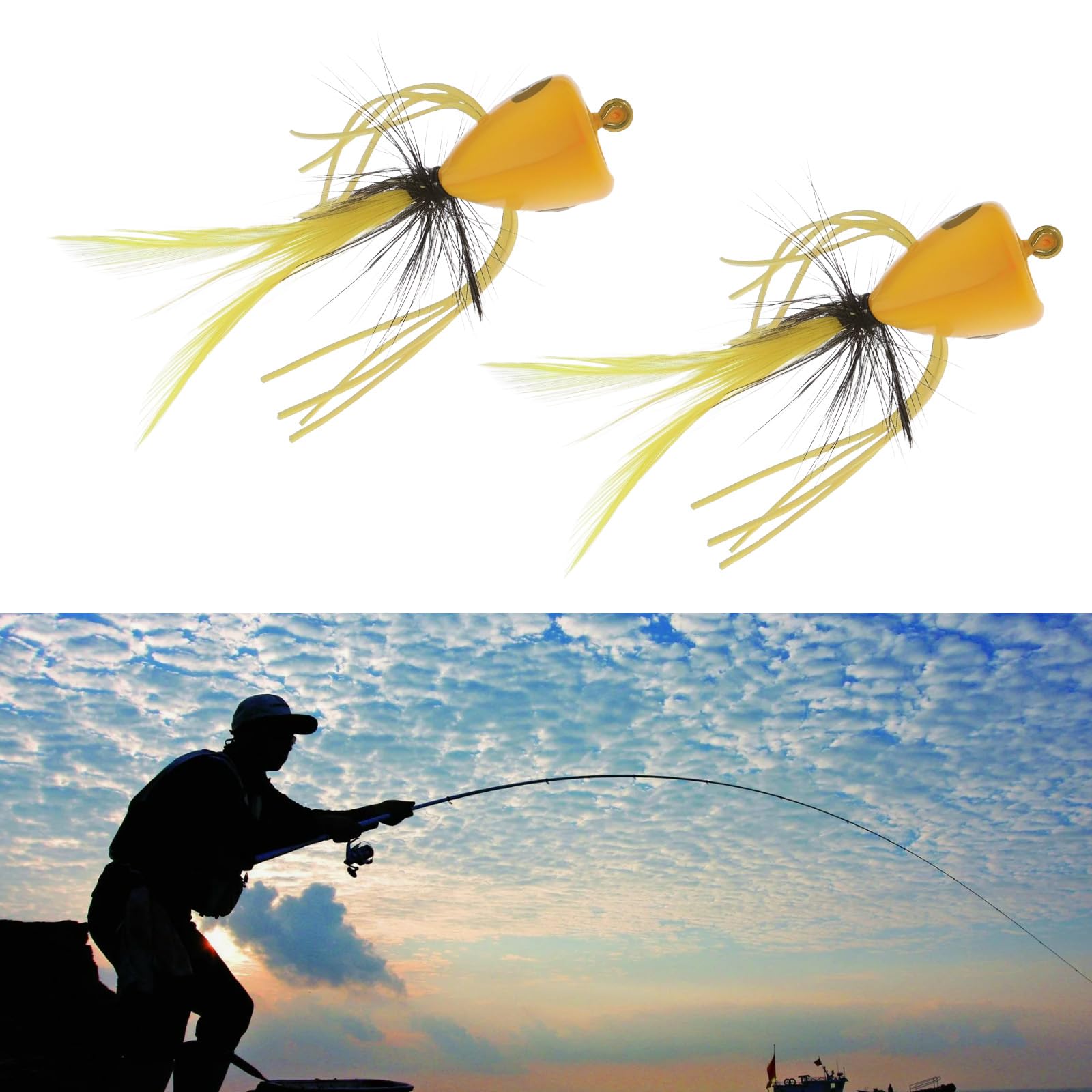 EMSea 10 Pezzi Di Esche Popper Per La Pesca A Mosca Per La Pesca A Mosca Attira L'attenzione Dei Pesci In Diverse Condizioni Dell'acqua Kit Di Esche Da Pesca