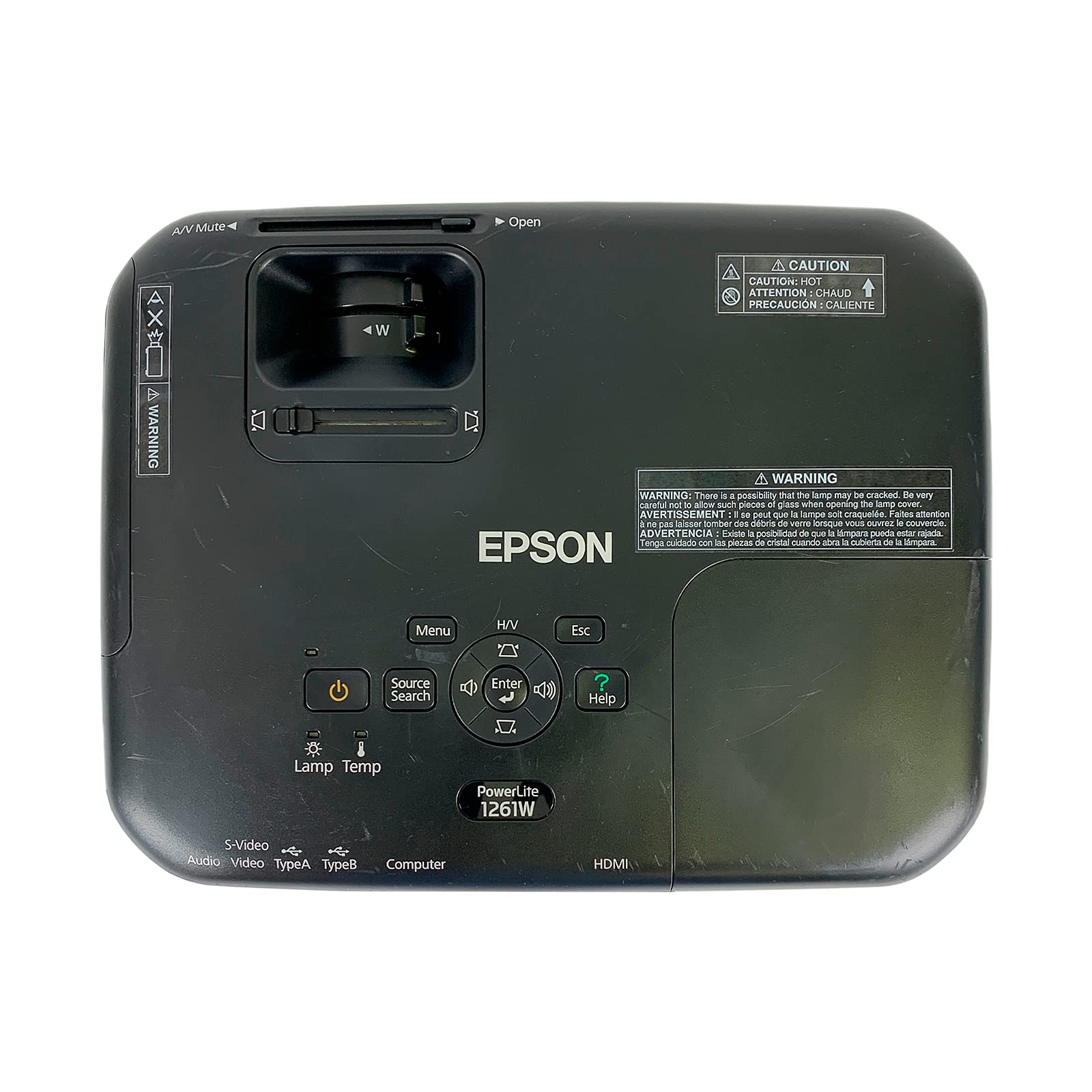 Amazon.com: Epson PowerLite 1261W Widescreen Business Projector