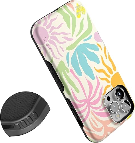Miniatura 1580 de Casely Funda para iPhone 13 Pro Max Jardín dorado Floral de girasol amarillo Compatible con MagSafe Diseño protector audaz Jardín Dorado