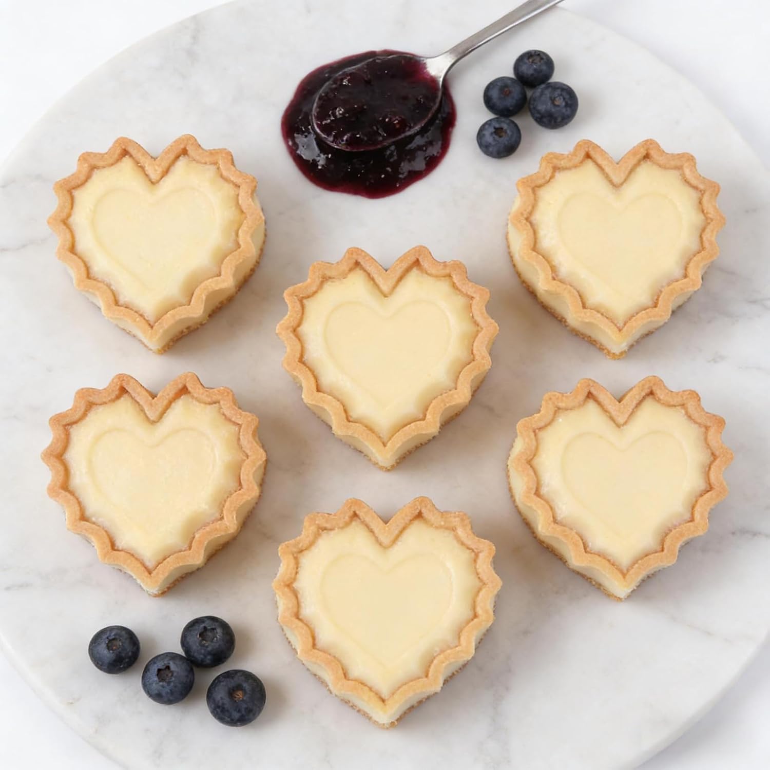 6 Cavity Silicone Heart Shaped Baking Molds for Mousse, Bundtz, Muffin, Candy, Bread, Cake Decoration, Valentine's Day Chocolate Molds, 11.65 x 6.73 x 0.83 inches - Image 6