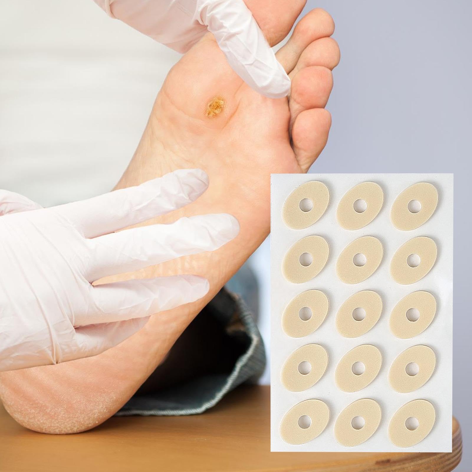 Cojines de maíz – 120 protectores de maíz | Proporcionan amortiguación y reducen las molestias de roces de los callos, protege los pies y los dedos de los pies