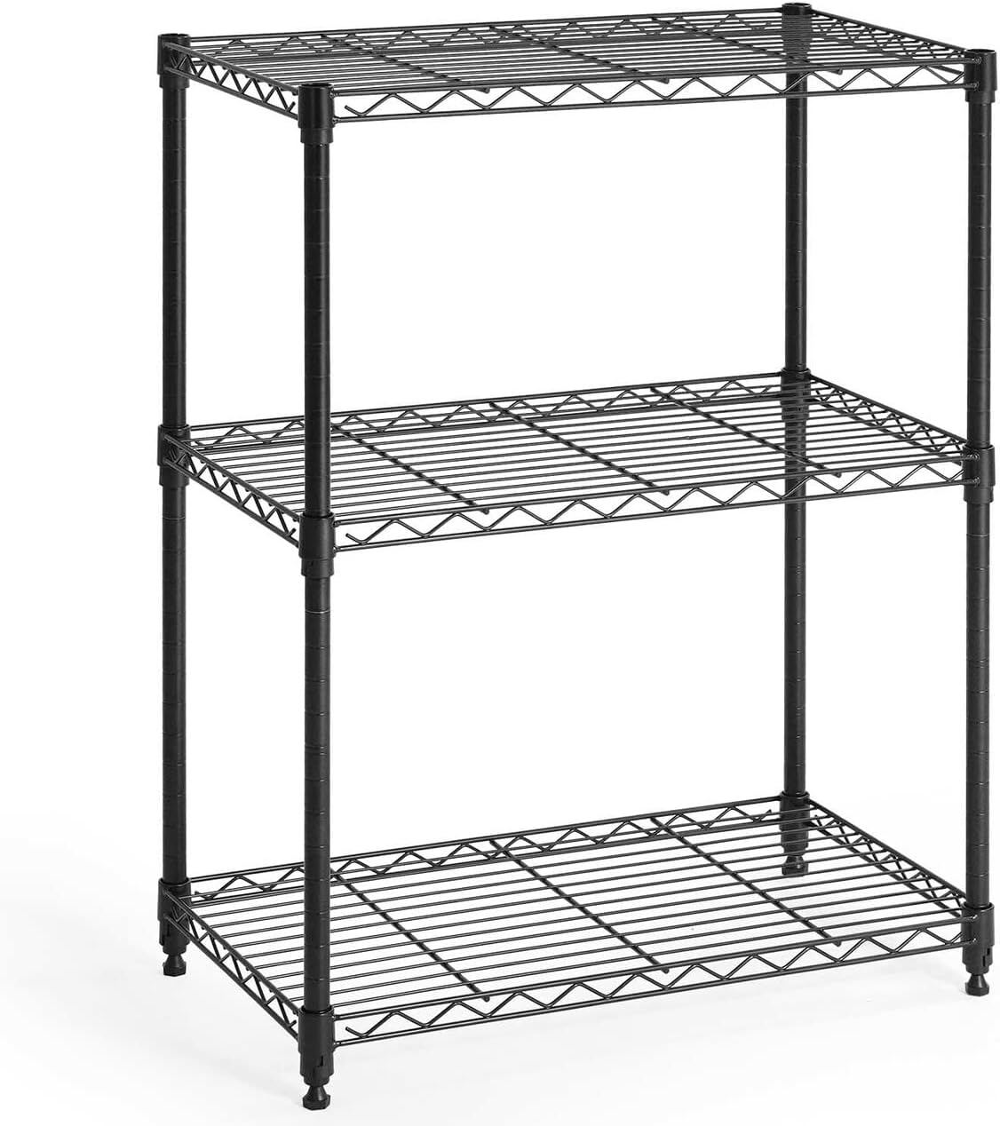 IRIS USA, Inc., 3Tier Adjustable Storage Wire Shelving Unit (200 lbs Loading