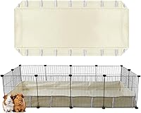 Vista 1 de Revestimiento impermeable para jaula de conejillo de indias C&C 2x4, funda de lona de repuesto de 56 x 28 55 x 27 beige (C&C 2X4)