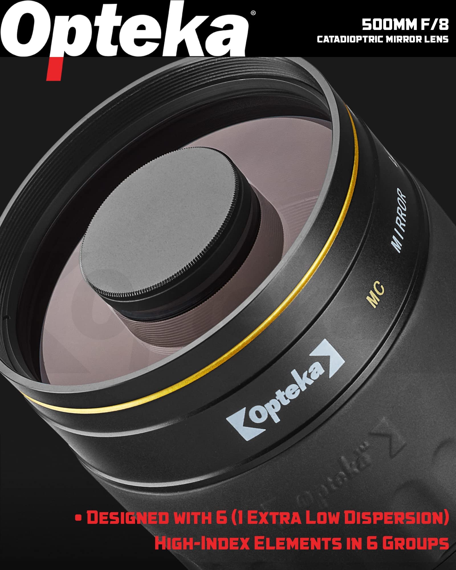Opteka 500mm F Catadioptric Lens Canon Opteka 500mm F/8 Telephoto - Main Image