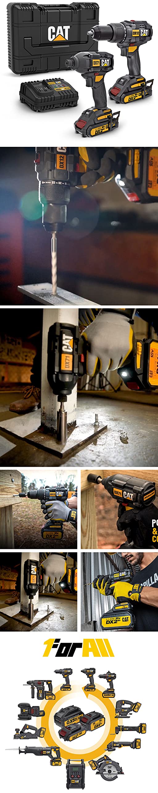 CAT-18 V COMBO-KIT PERCEUSE ET CONDUCTEUR