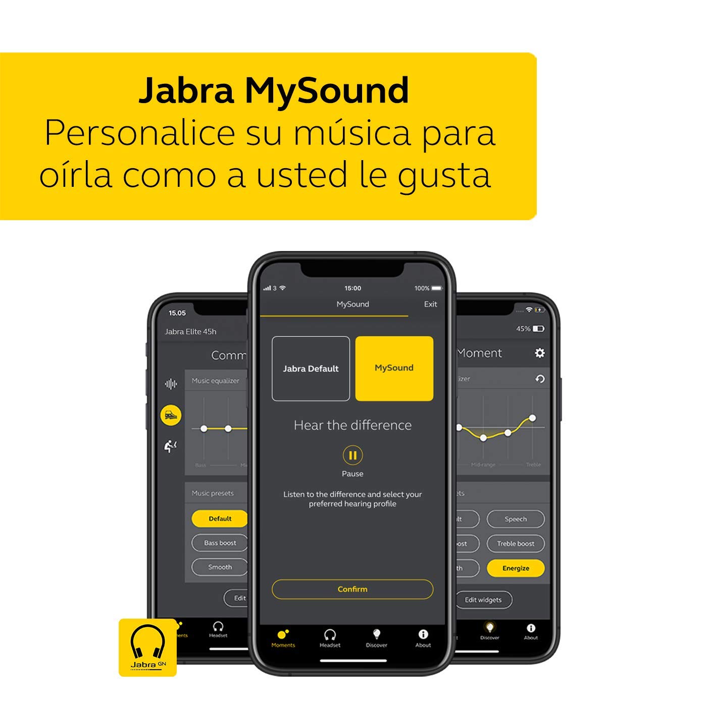 Jabra Elite Active 75t, Auriculares Deportivos inalámbricos con Cancelación Activa de Ruido y batería de Larga duración para Llamadas y música, Azul Marino