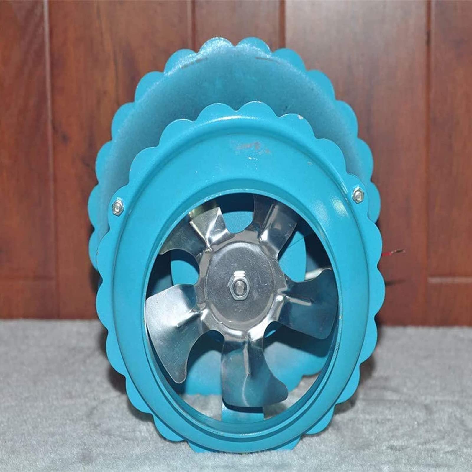 Aspiratore Camino, 100 Watt 8 Foglie Camino Aspiratore Camino, Evacuatore Fumi Camino, Estrattore Aria Esterna, Attacco Camino