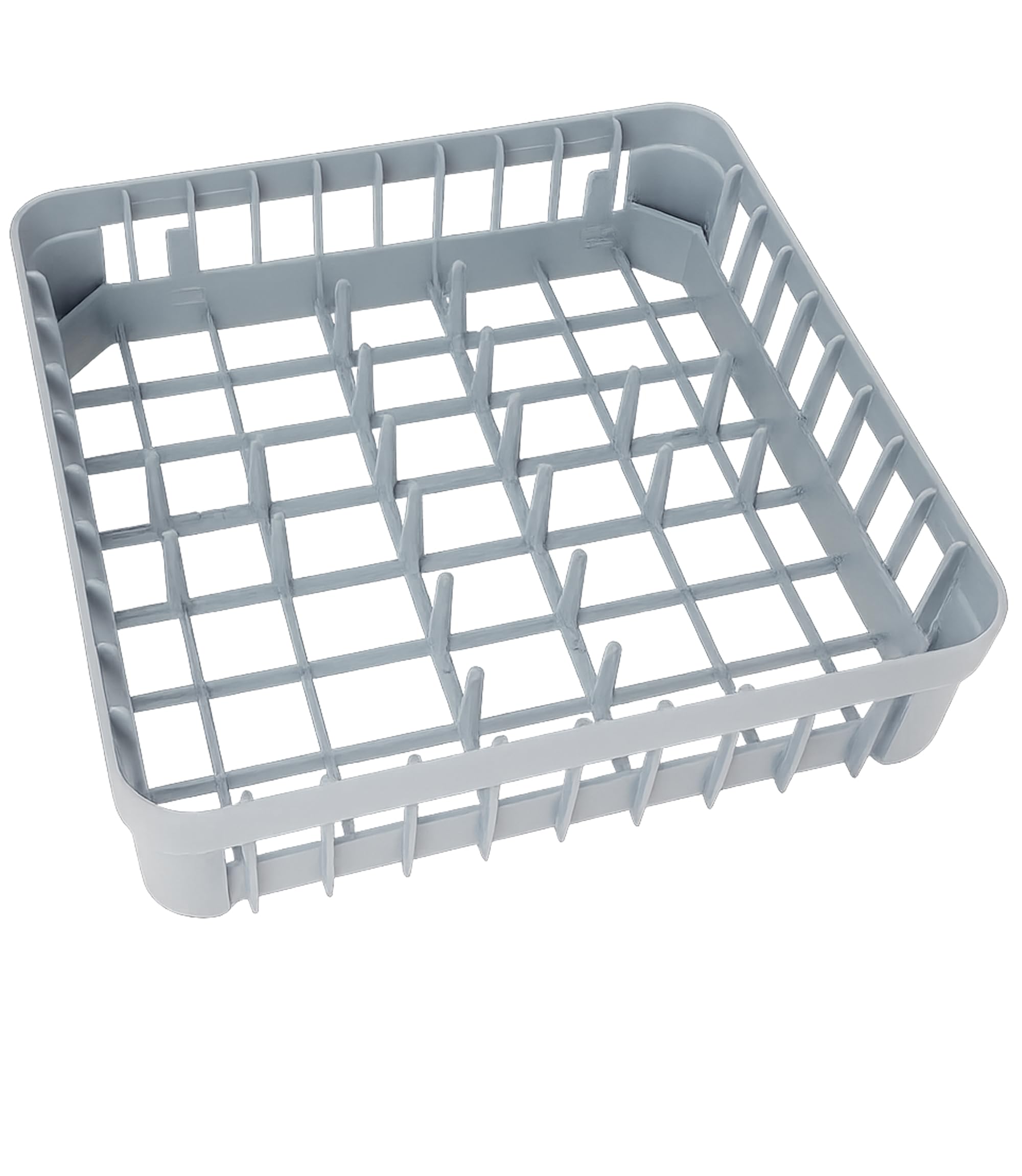 RO Linea Bianca - Cestino per lavastoviglie, 20 pivot, 400 x 400 x 110 mm, in polipropilene industriale, impilabile, forato, essiccato, compatibile con Sammic Silanos Jemi Infrico San Marino