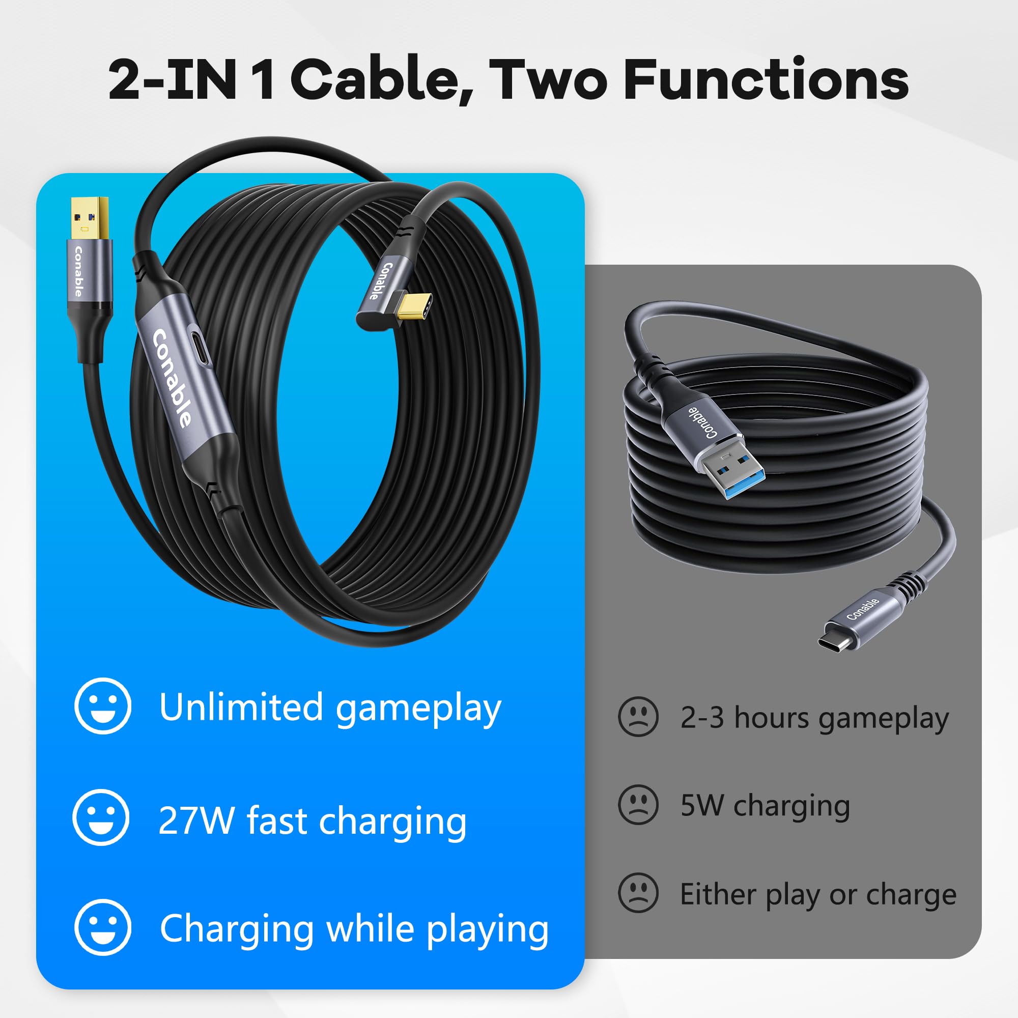 Amazon.com: Link Cable with 27W Charging Port 15FT, Compatible