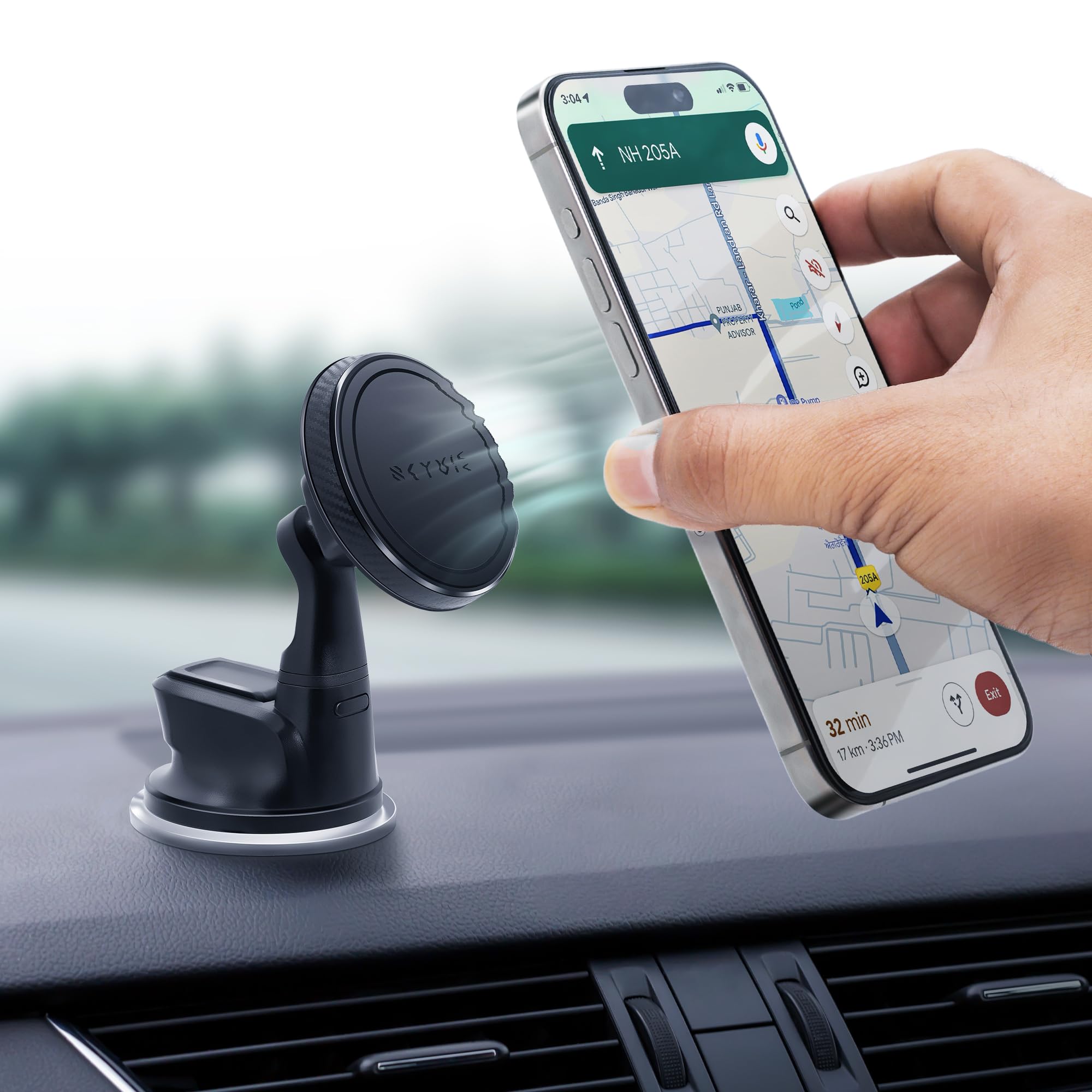 SKYVIK TRUHOLD Magsafe Mount Dashboard & Windshield Glass Mobile Phone Holder for iPhone 12 13 14 15 Devices (B0CL2V8HN9) Amazon Price History, Amazon Price Tracker