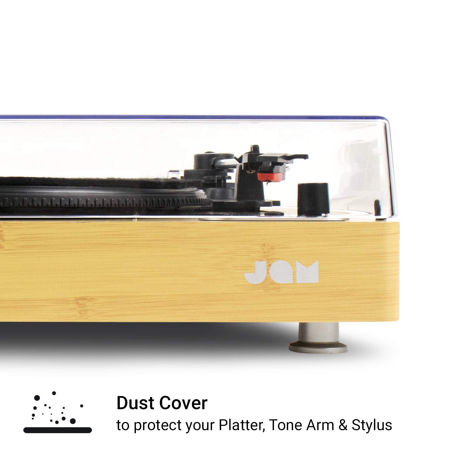 JAM Sound Stream Turntable, Portable Wireless Vinyl Record Player