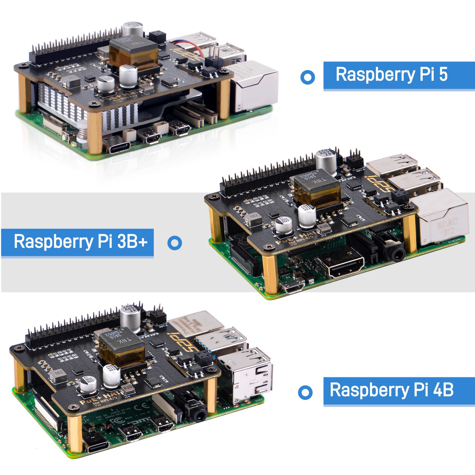 GeeekPi 公式 Raspberry Pi 5 M.2 Hat+ Raspberry Pi 5 アクティブ 