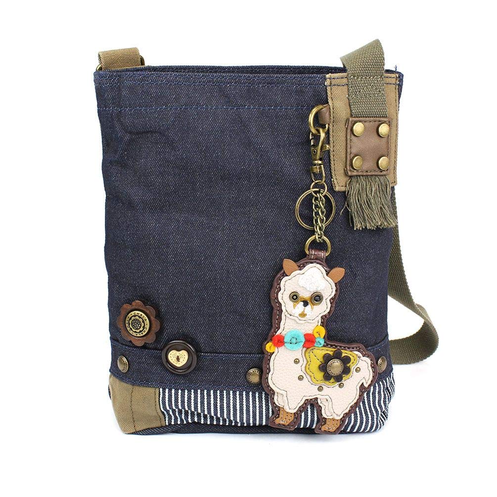 CHALA Patch Cross-Body Women Handbag, Canvas Messenger Bag Olive, Metal Charming Cross - Oliv, Medium — view 23