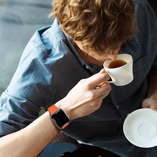 Miniatura 5 de Correas deportivas compatibles con Apple Watch de 38mm 40mm 41mm 42mm 44mm 45mm 46mm 49mm, pmujer y hombre, correa de silicona suave para iWatch