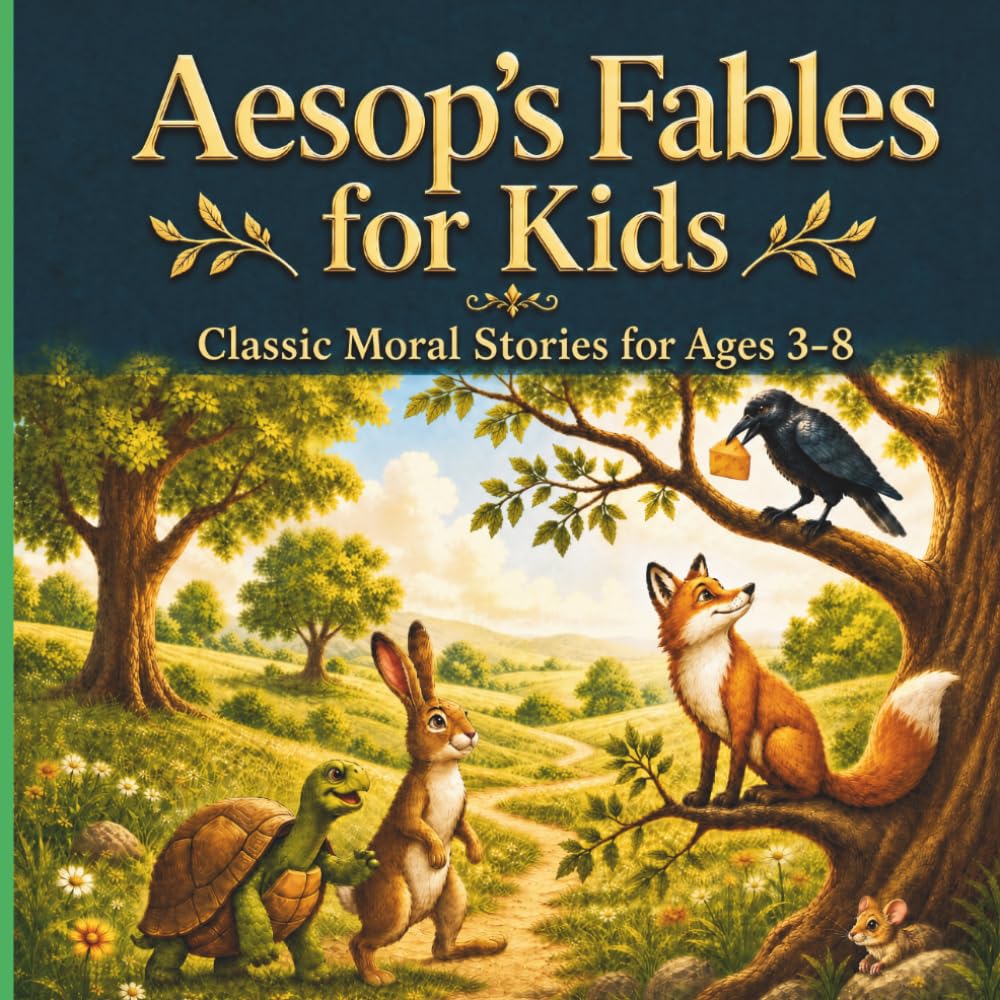 Aesop's Fables for Kids: Classic Moral Stories for Ages 3-8