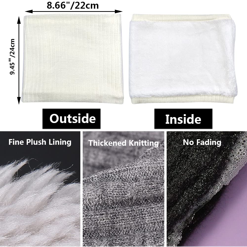 ehsbuy Scaldacollo In Pile Scaldacollo Termico Sciarpa a Cerchio Lavorata a Maglia Invernale Unisex Spessa Per Sport In Bicicletta