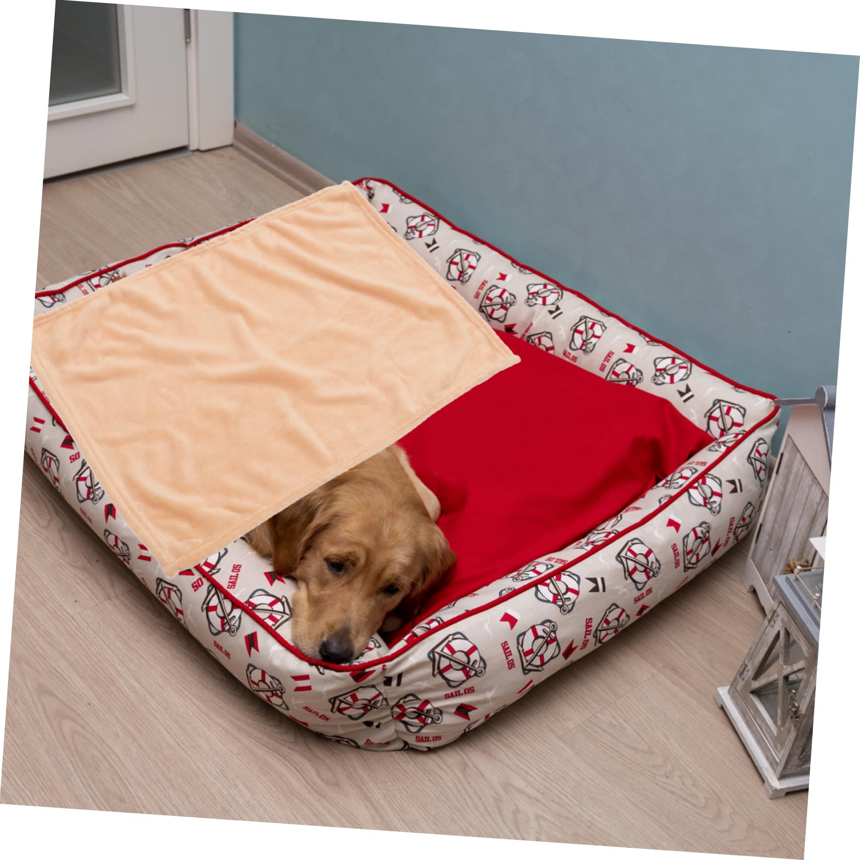LIFKOME 4pezzi Gorgeous Flannel Fleece Pet Blanket Coperta Pile Per Domestici Camel Per e