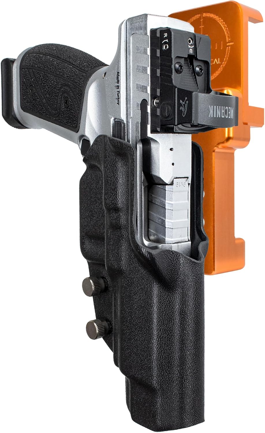 Alloy Competition Holster OWB Fits Canik SFX Rival-S Outside The Waistband Carry Gun Holster Kydex American Made OWB Aluminum Belt Attachment