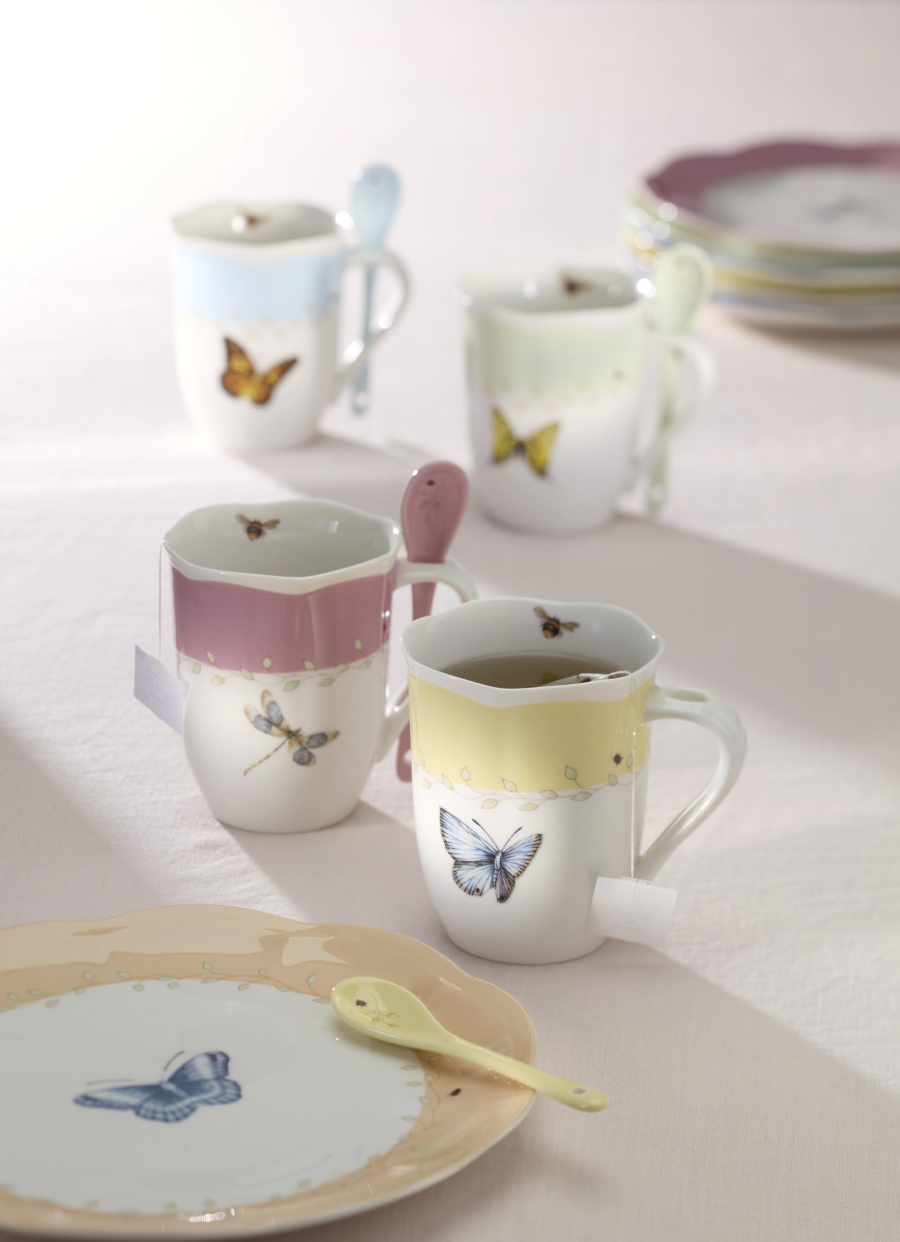 Lenox 892798 Butterfly Meadow - Juego De Tazas (6 Piezas