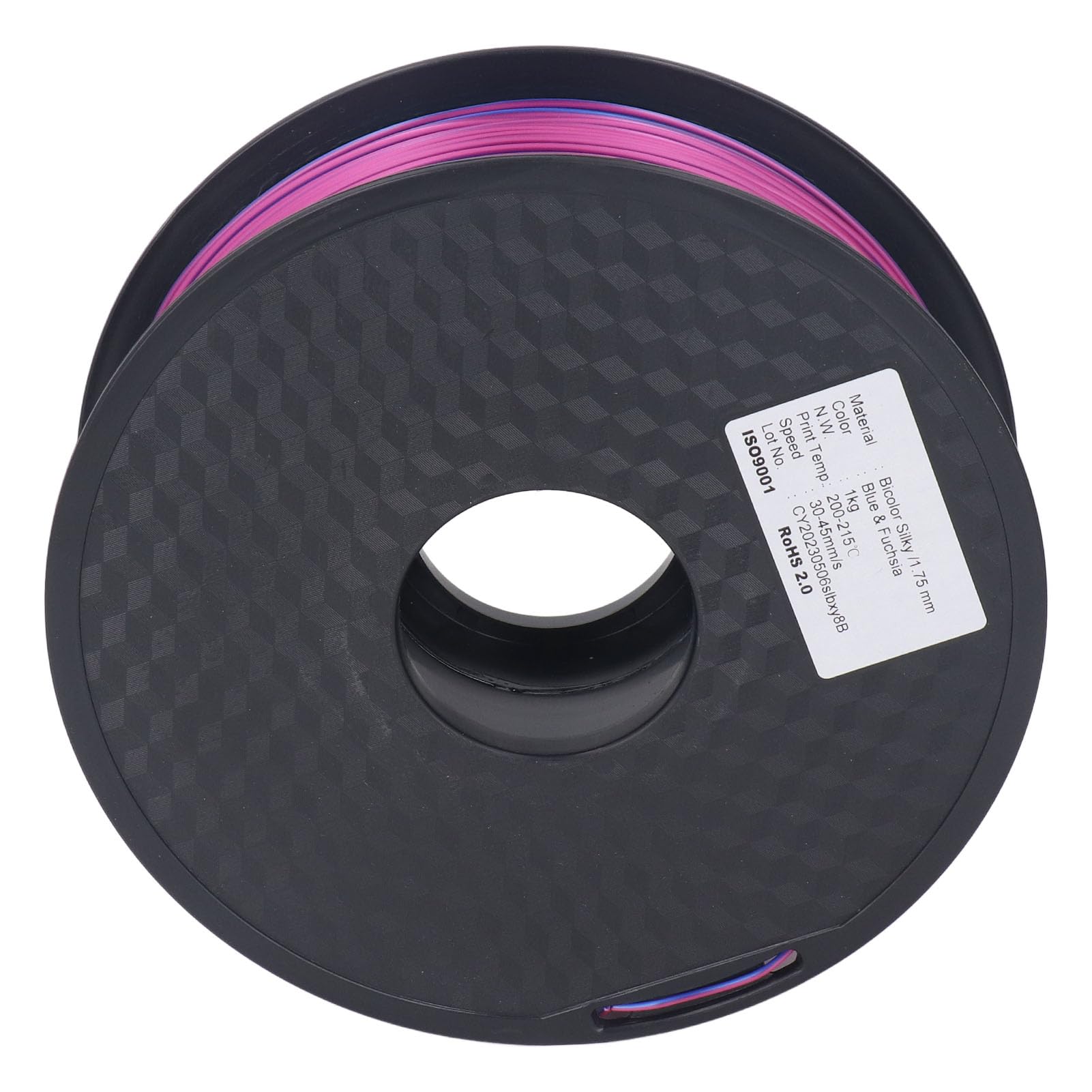 Zweifarbiges PLA-3D-Drucker-Filament, Farbwechsel von Blau zu Rot, Seidenfinish, kein Verziehen, glatte Extrusion, kompatibel mit den meisten 3D-Druckern