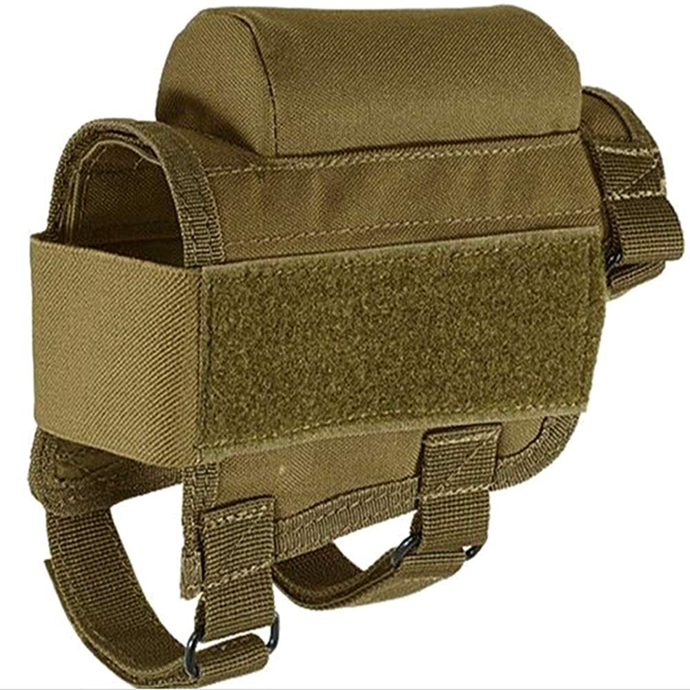 HWZ Rifle Buttstock, Hunting Shooting Tactical Cheek Rest Pad Ammo Pouch with 7 Shells Holder
