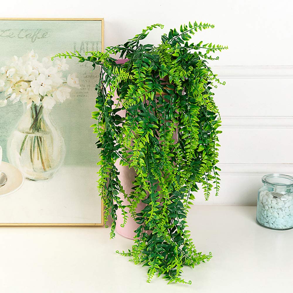 Buy JPGhaha 2 Pack Artificial Trailing Plants Ferns 83cm Plastic