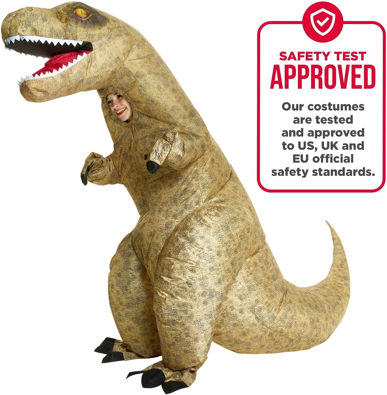 Morphsuits Giant T-Rex Inflatable Kids Costume, One Size