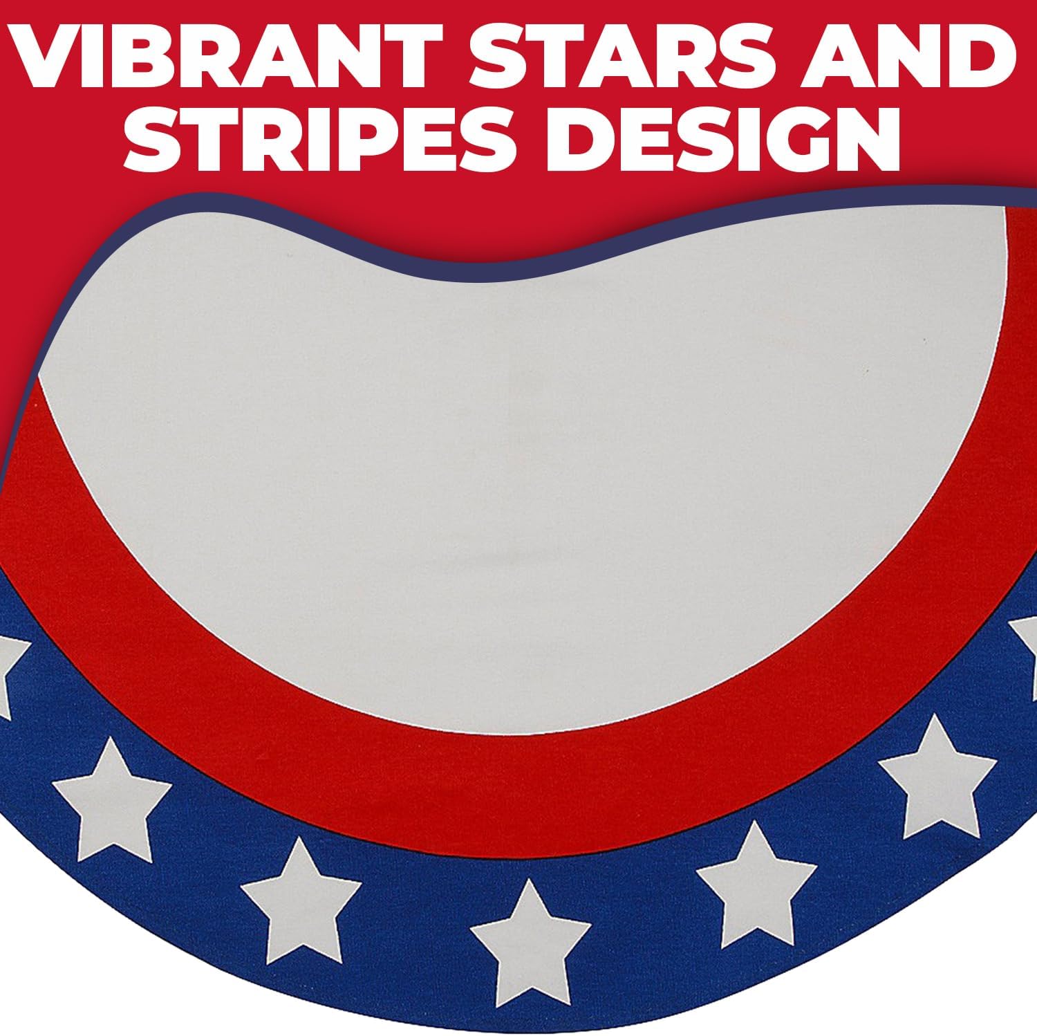 Fun Express 39" x 21" Patriotic Red, White & Blue Stars & Stripes Bunting