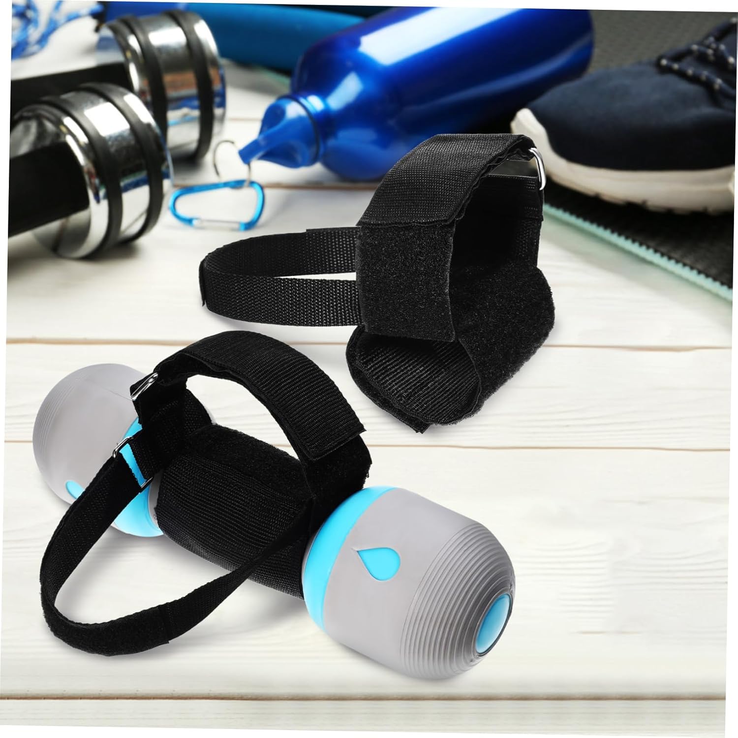 BESPORTBLE 4pairs Adjustable Dumbbell Ankle Straps for Tibialis Training Leg Curl Foot Straps for Enhanced Weight Lifting Exercises Compatible Home and Gym Workouts